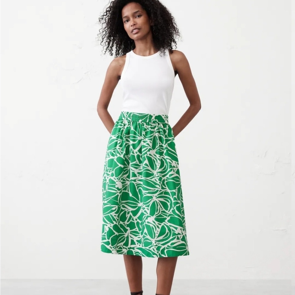 NWT Banana Republic cotton poplin skirt XS